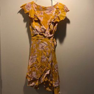 Flower Wrap Dress